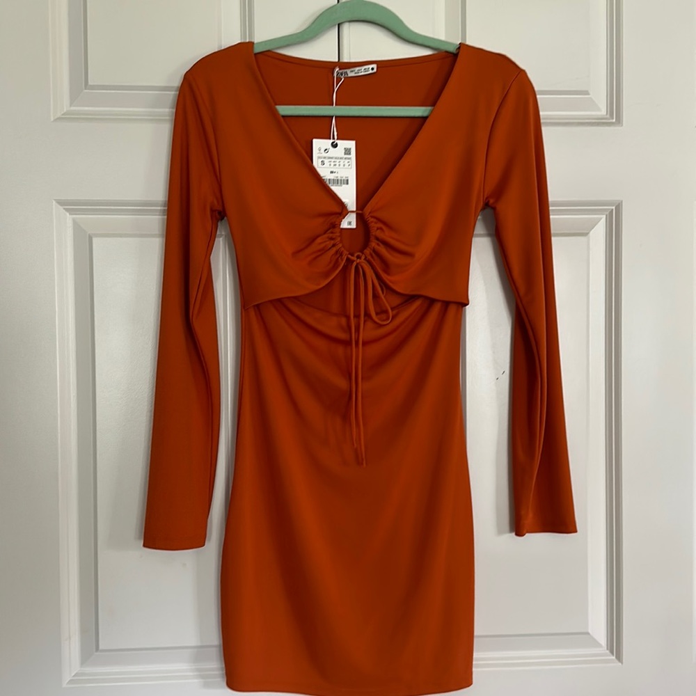 Zara dress cutout